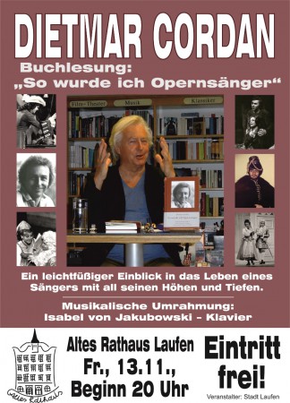 Buchlesung Rottmayr Saal Laufen 13.11.2016